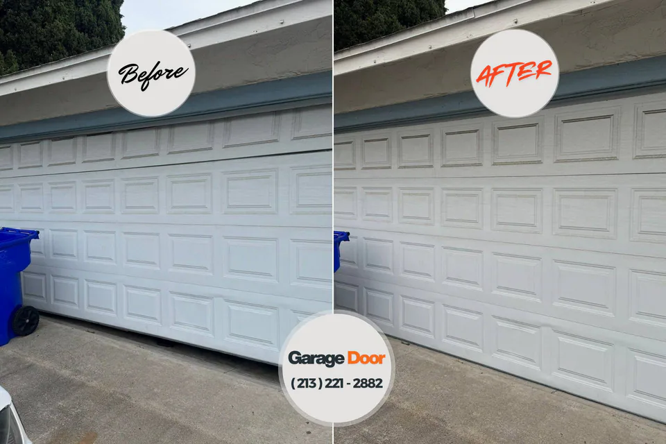 Before and after: garage door repair East Uniontown, PA